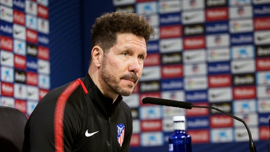 Simeone, en rueda de prensa Simeone, en rueda de prensa