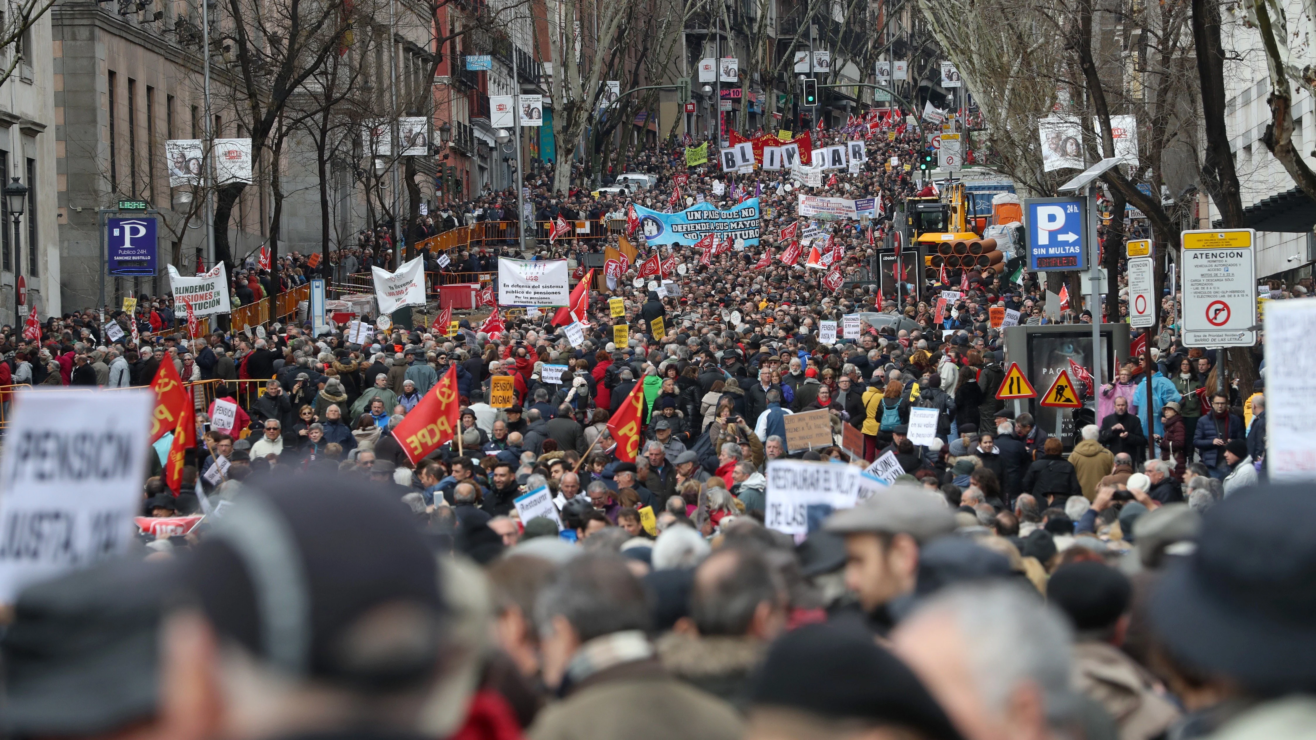 Manifestación en Madrid por unas pensiones dignas