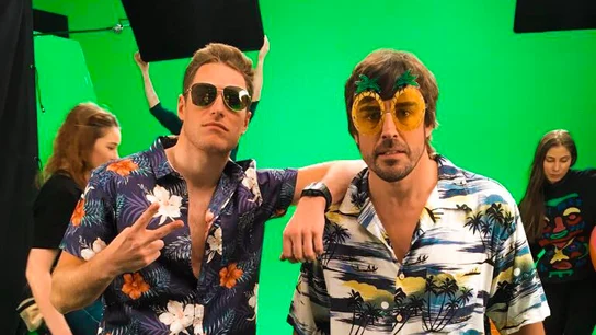 Vandoorne y Alonso, en plan hawaianos Vandoorne y Alonso, en plan hawaianos