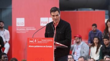 El líder del PSOE, Pedro Sánchez, durante su intervención en la clausura de la Escuela de Buen Gobierno