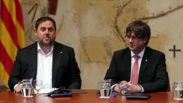 Oriol Junqueras y Carles Puigdemont