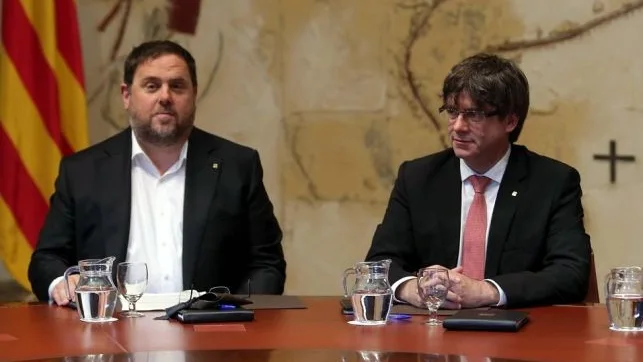 Oriol Junqueras y Carles Puigdemont