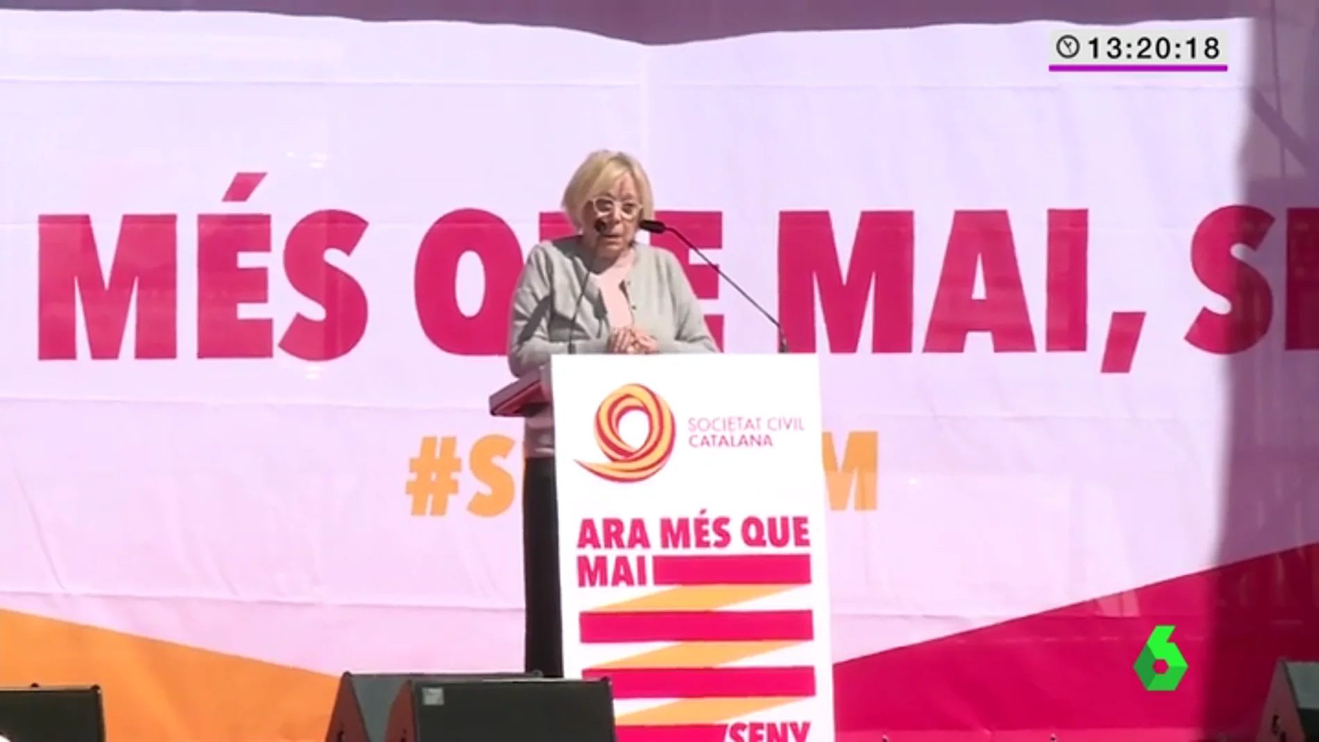 La petición de Rosa María Sardá a los políticos por Cataluña: "Que dejen de jugar a ver quien la tiene más larga"