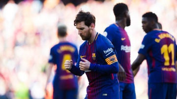 Messi baila para celebrar un gol