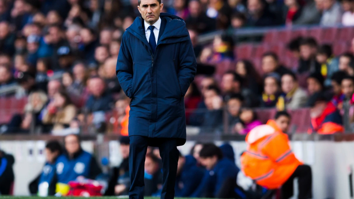 Ernesto Valverde, entrenador del Barcelona