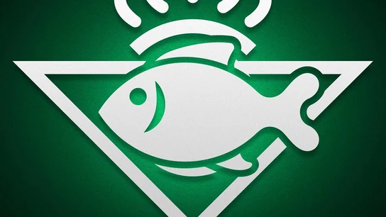 El escudo del Betis, con un pez El escudo del Betis, con un pez
