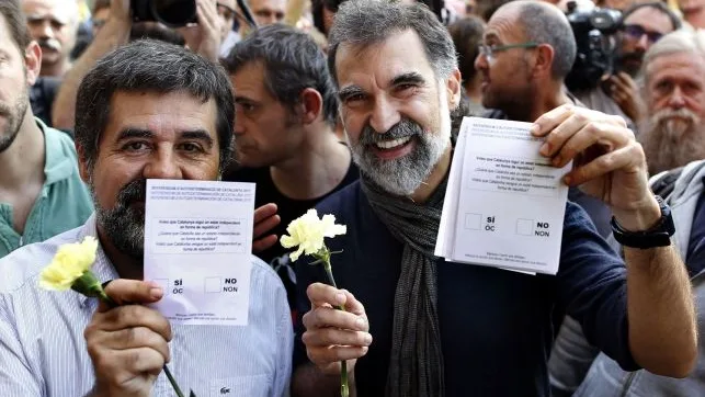 Jordi Sànchez y Jordi Cuixart, en una imagen de archivo