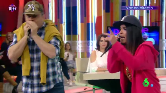 Miki Nadal y Lorena Castell le hacen la competencia a Arkano rapeando sobre actualidad Miki Nadal y Lorena Castell le hacen la competencia a Arkano rapeando sobre actualidad