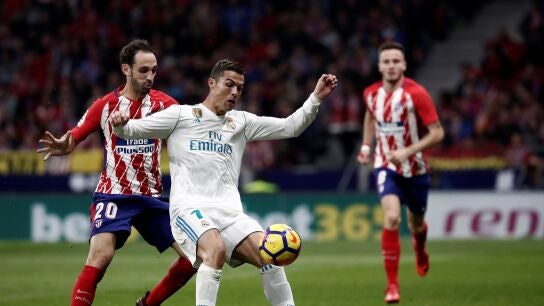 Cristiano, ante Juanfran en el Wanda