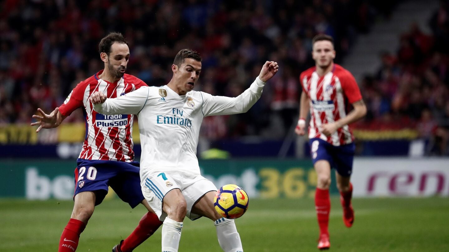 Cristiano, ante Juanfran en el Wanda