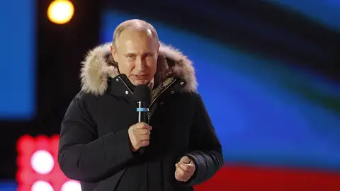 Putin celebra su reelección en las presidenciales Putin celebra su reelección en las presidenciales