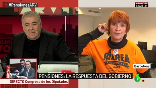 Conchita Ribera, miembro de 'Marea Pensionista' Conchita Ribera, miembro de 'Marea Pensionista'