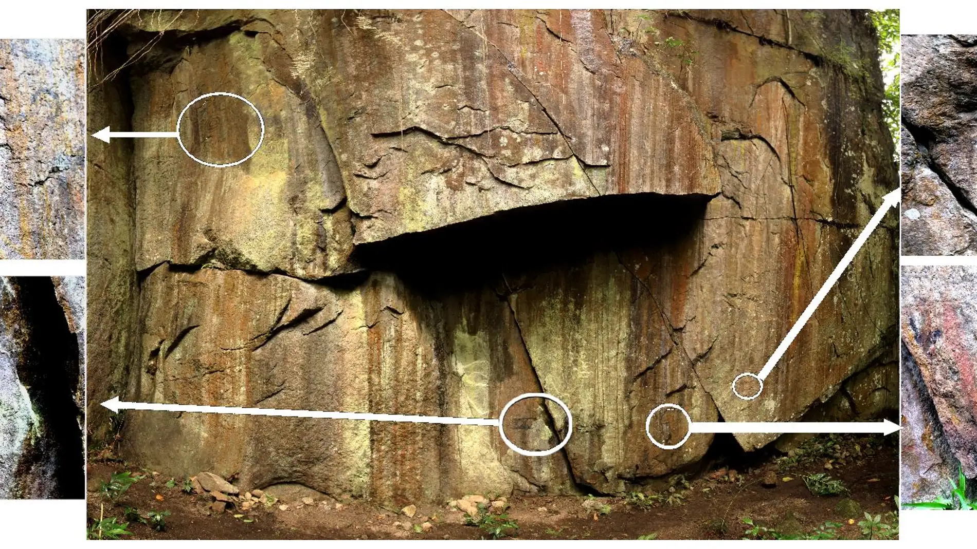 Algas hematita y carbon para dibujar la vida de los ancestros de Machu Picchu