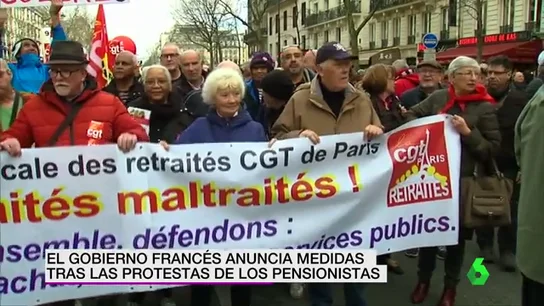 Las protestas de los pensionistas franceses logran que Macron mueva ficha y Alemania anuncia una subida de las pensiones del 3% Las protestas de los pensionistas franceses logran que Macron mueva ficha y Alemania anuncia una subida de las pensiones del 3%
