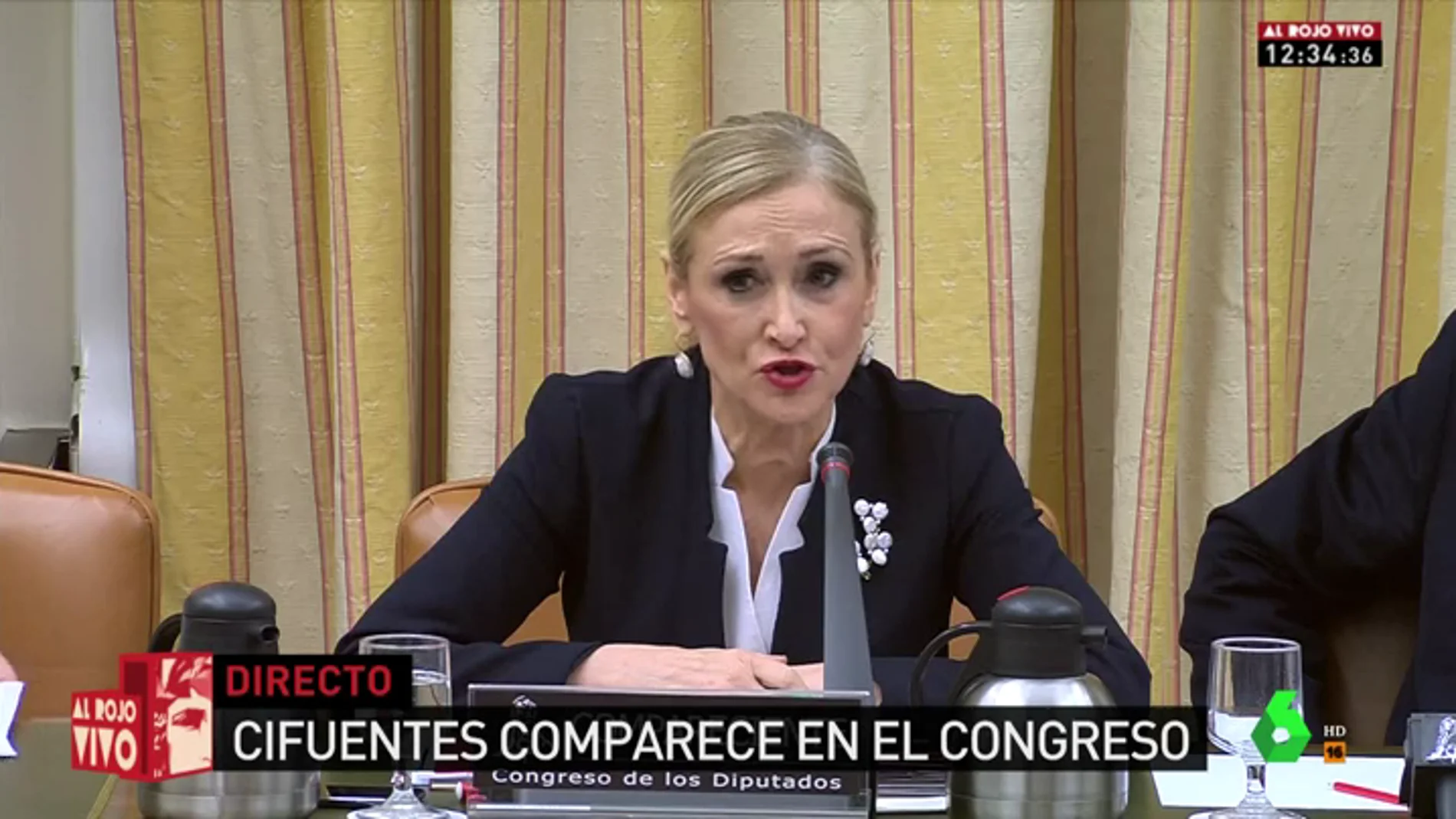El Congreso interroga a Cristina Cifuentes por la supuesta financiación ilegal del partido