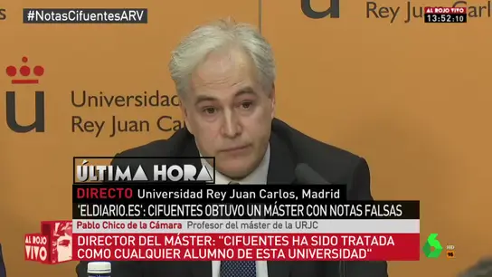 Pablo Chico de la Cámara, uno de los profesores del máster de Cifuentes en la URJC Pablo Chico de la Cámara, uno de los profesores del máster de Cifuentes en la URJC
