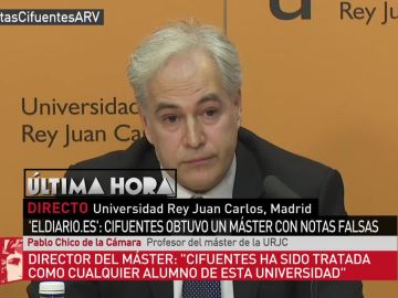 Pablo Chico de la Cámara, uno de los profesores del máster de Cifuentes en la URJC Pablo Chico de la Cámara, uno de los profesores del máster de Cifuentes en la URJC