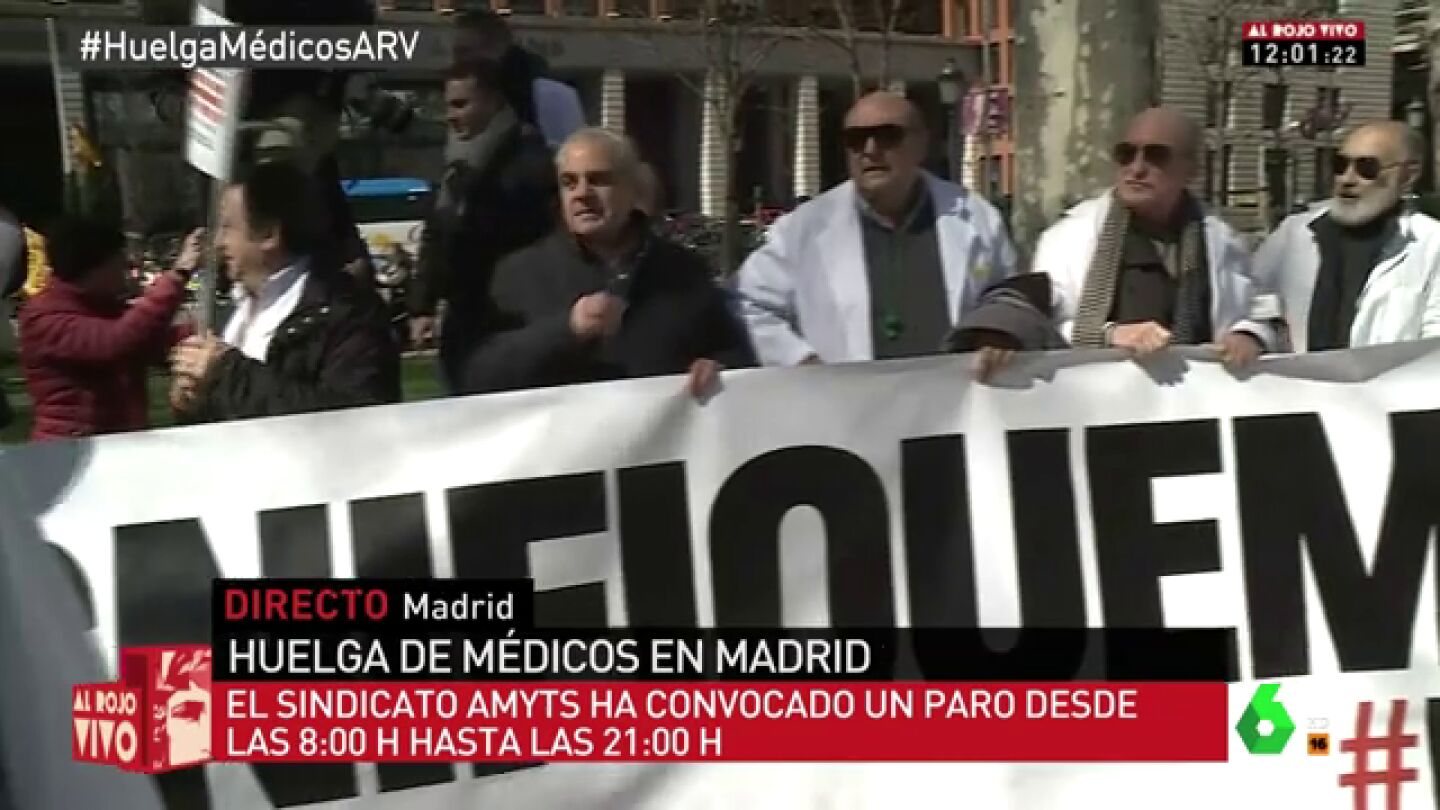 Huelga de m&eacute;dicos en Madrid