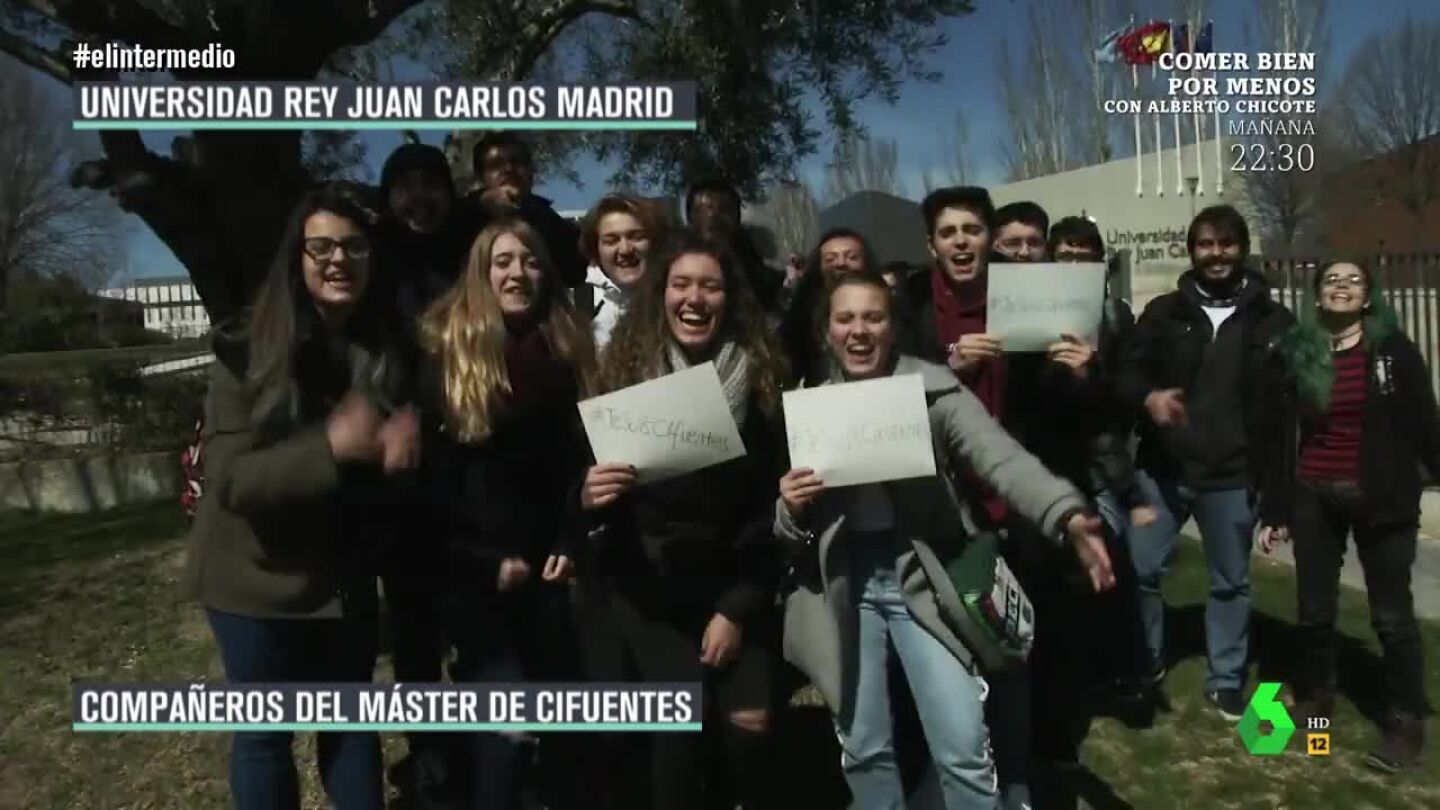 Hablamos con los falsos compa&ntilde;eros de Cifuentes del m&aacute;ster de la Universidad Rey Juan Carlos