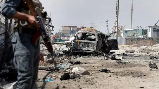 Imagen de archivo de un atentado con bomba en Kabul Imagen de archivo de un atentado con bomba en Kabul