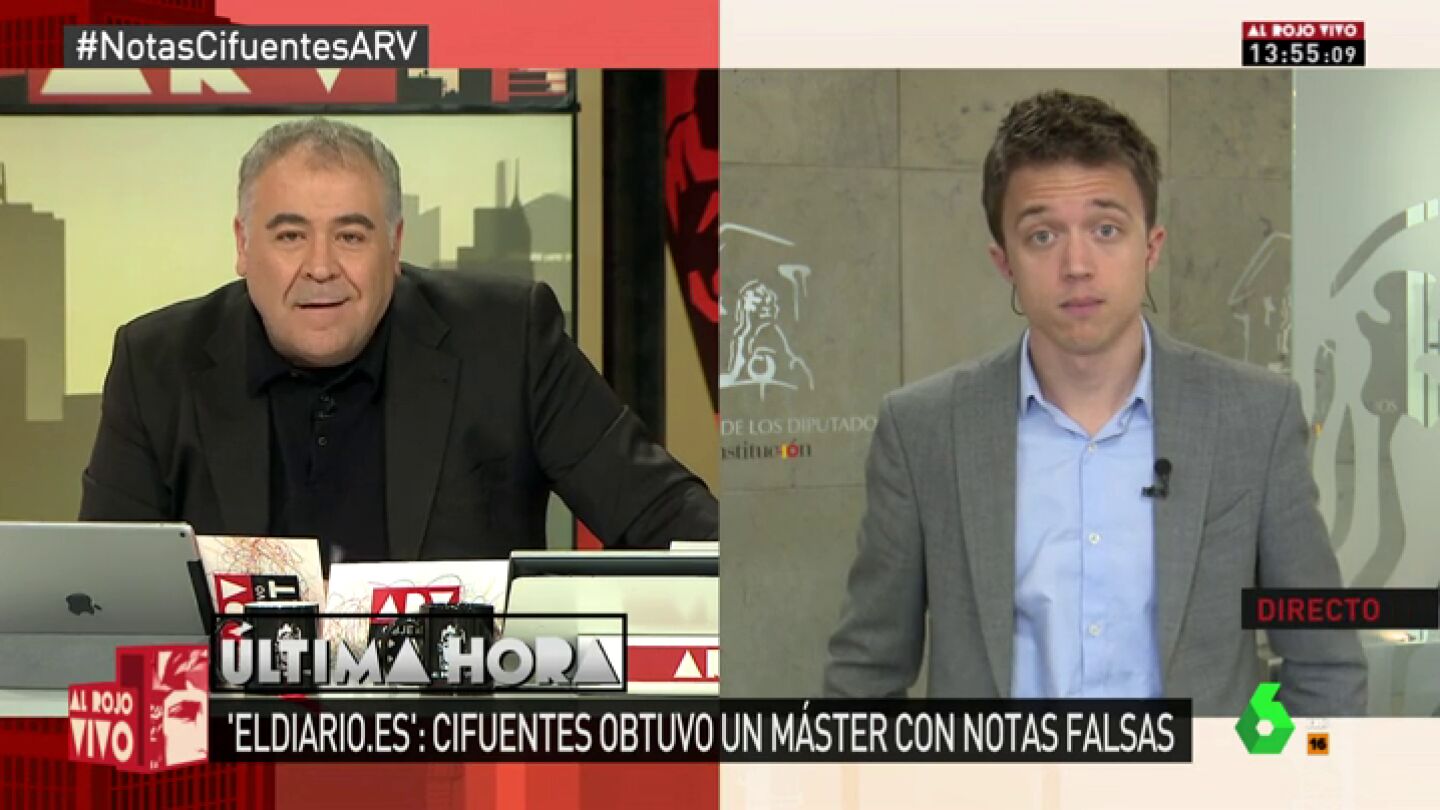 &Iacute;&ntilde;igo Errej&oacute;n, secretario de An&aacute;lsis Estrat&eacute;gico de Podemos en el Congreso