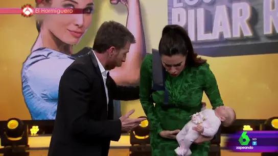 El susto de Pilar Rubio a Pablo Motos El susto de Pilar Rubio a Pablo Motos