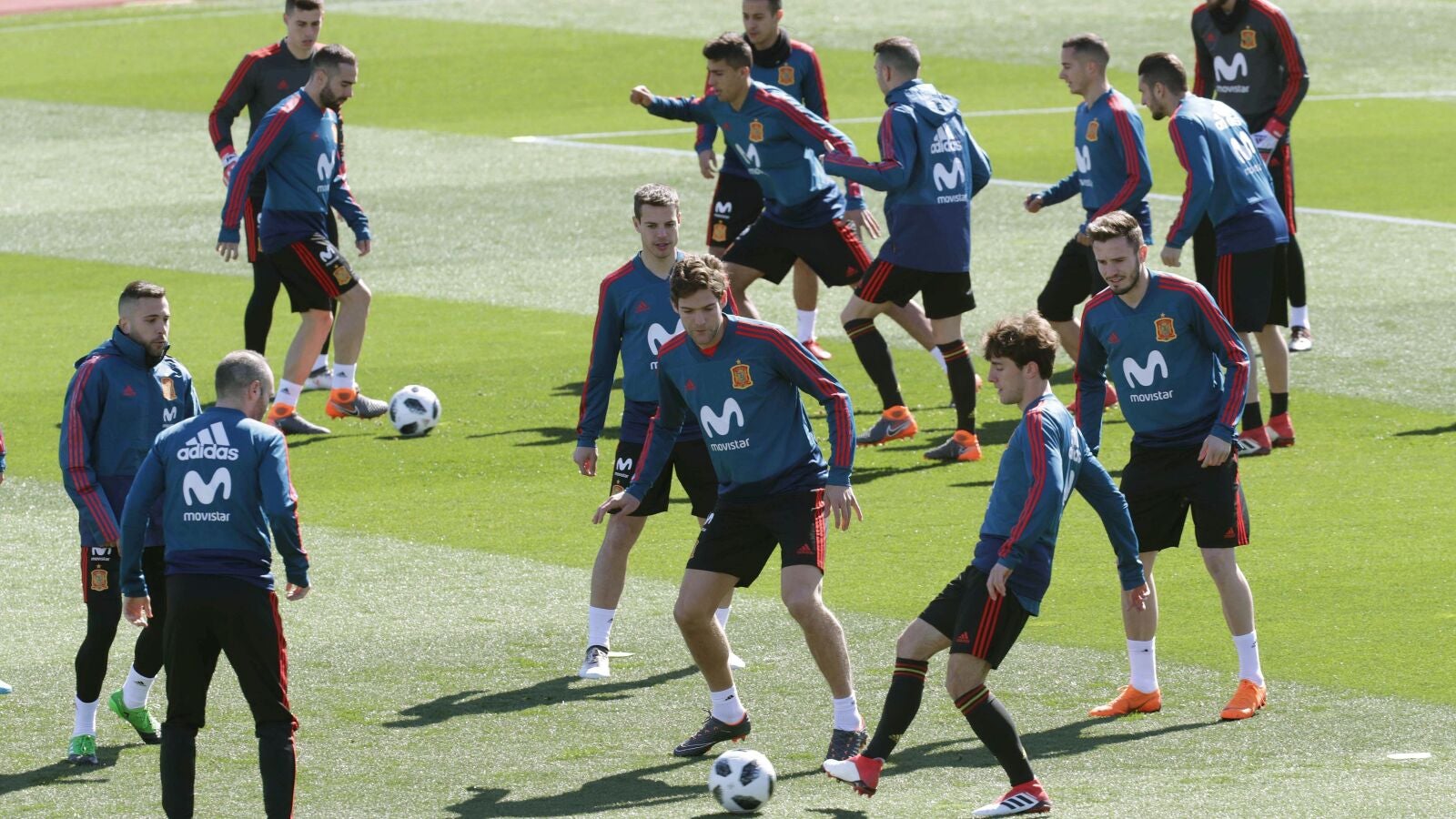 Rondo de la selecci&oacute;n espa&ntilde;ola