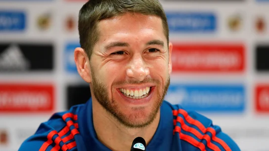 Sergio Ramos en rueda de prensa en Alemania Sergio Ramos en rueda de prensa en Alemania