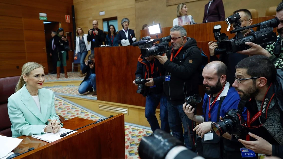 Cristina Cifuentes en la Asamblea de Madrid