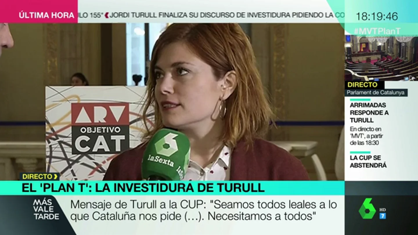 La portavoz del Grupo Parlamentario En Comú Podem, Elisenda Alamany La portavoz del Grupo Parlamentario En Comú Podem, Elisenda Alamany
