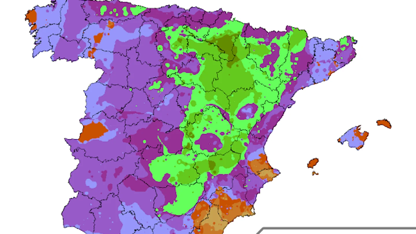 Posición de la precipitación en el mes de Abril Posición de la precipitación en el mes de Abril