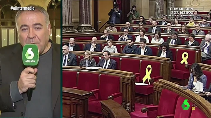 Antonio García Ferrreras, en el Parlament