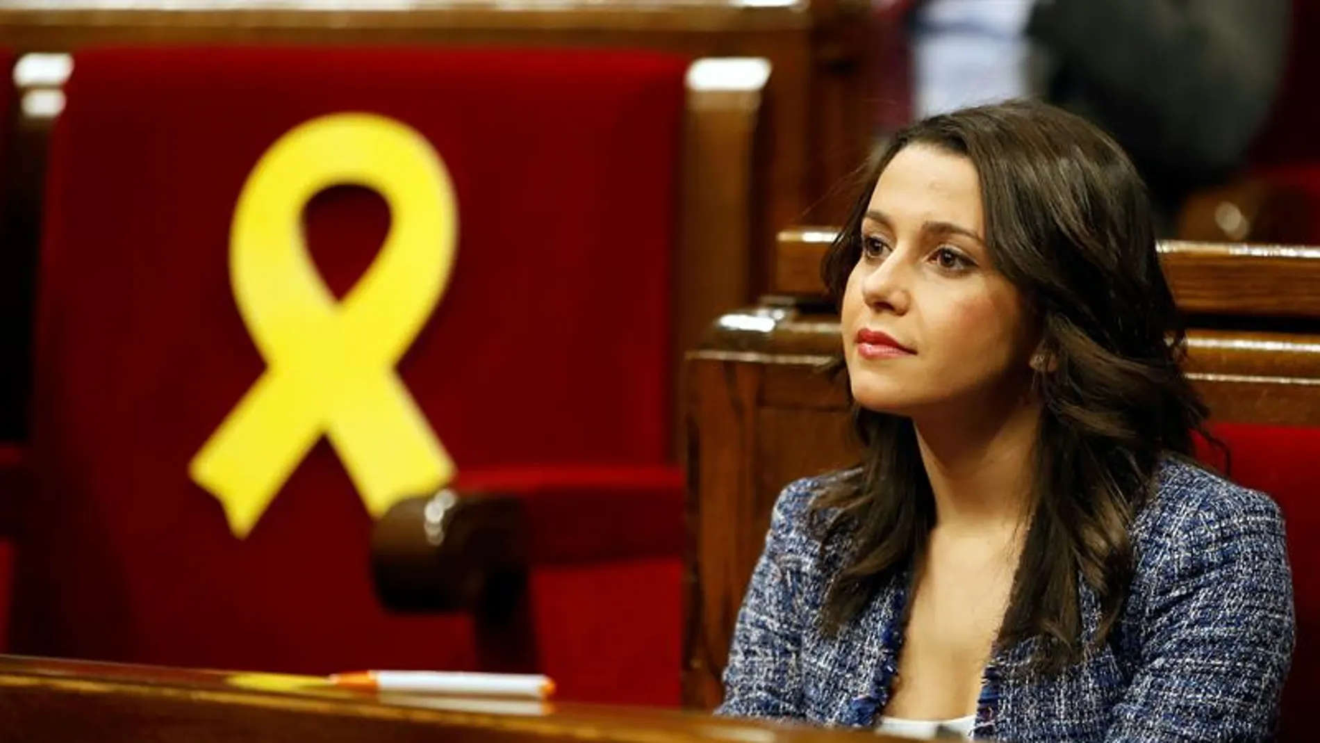 Inés Arrimadas en el Parlament catalán