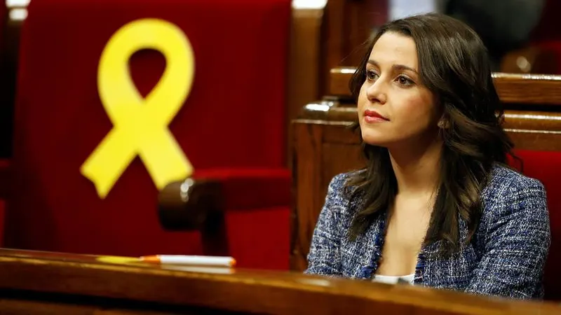 Inés Arrimadas en el Parlament catalán