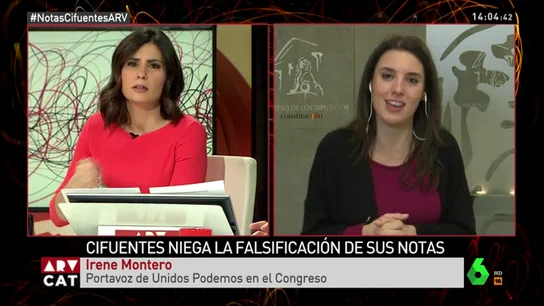 Irene Montero, portavoz de Unidos Podemos en el Congreso Irene Montero, portavoz de Unidos Podemos en el Congreso