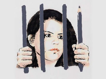 Zehra Dogan dibujada por Banksy Zehra Dogan dibujada por Banksy
