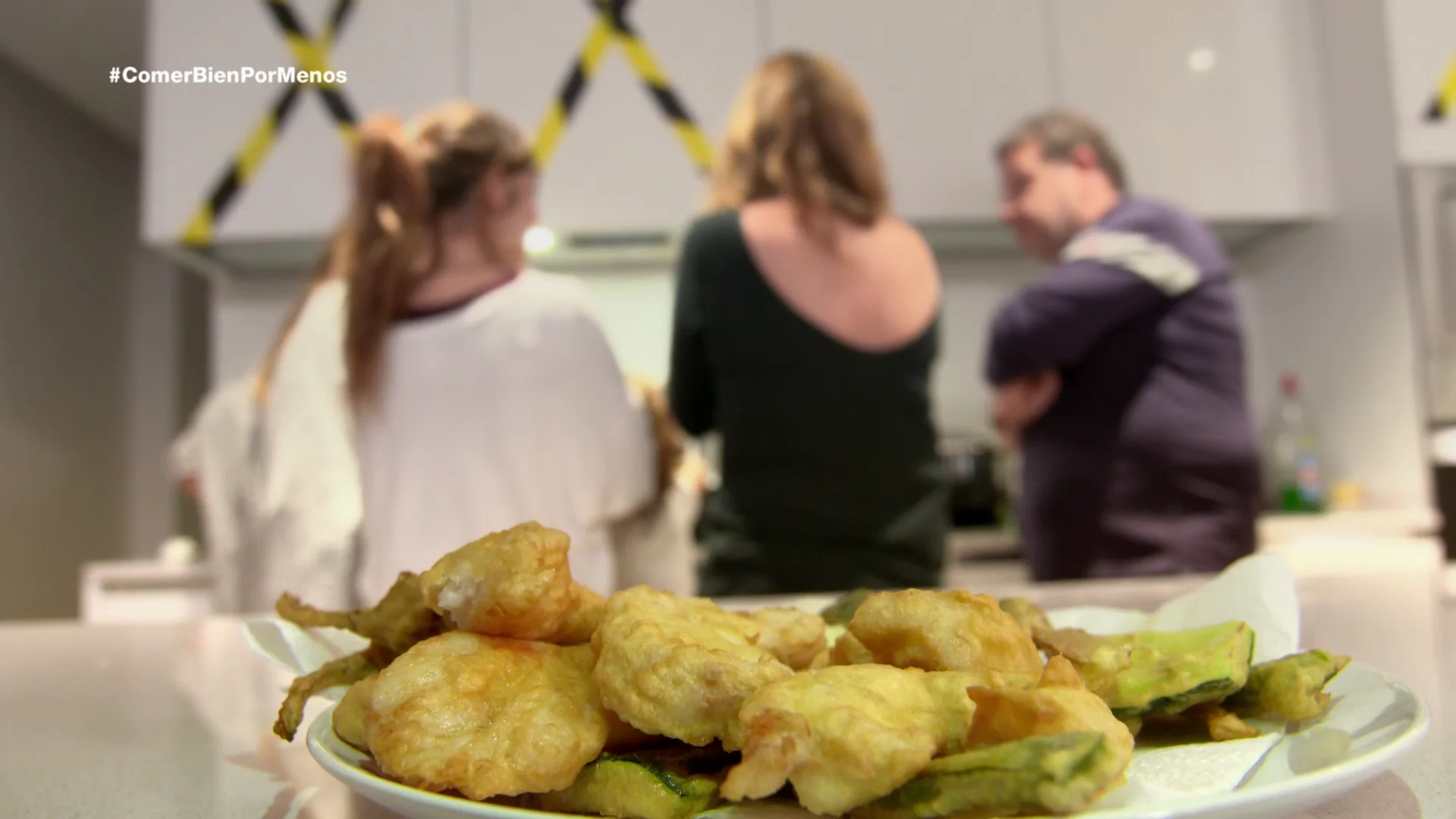 Tempura de verduras y de pescado