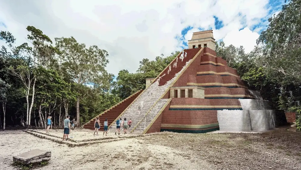 La pirámide de Nohoch Mul, Cobá