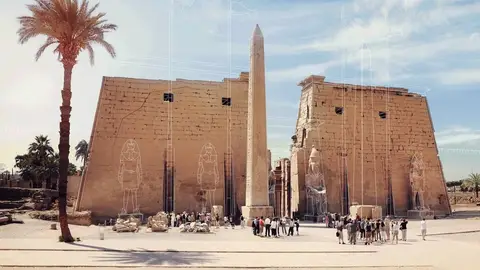 El templo de Lúxor Cómo serían estas 7 antiguas ruinas