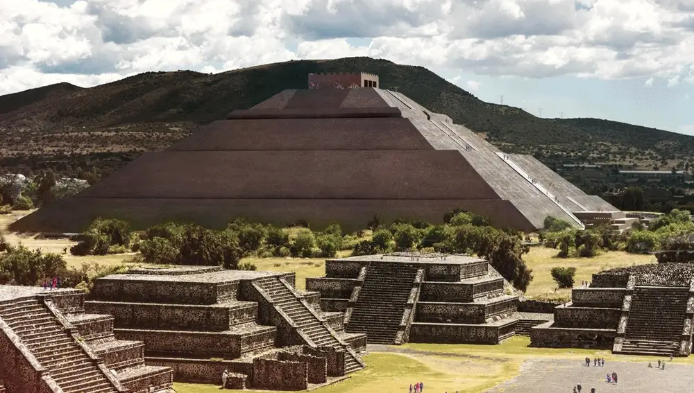 La pirámide del Sol de Teotihuacán