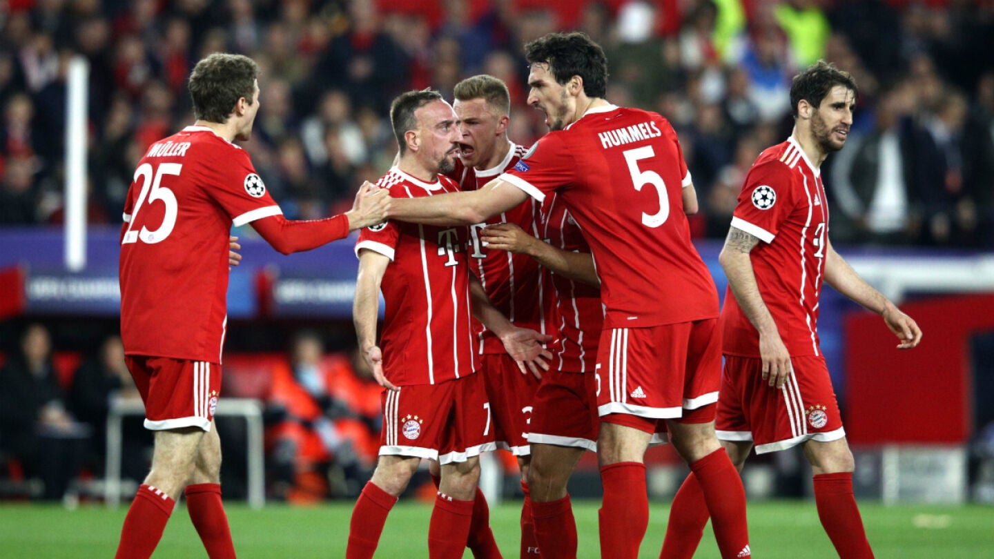 El Bayern celebra un gol