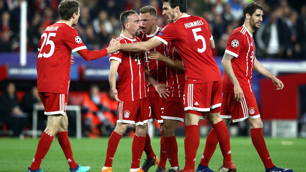 El Bayern celebra un gol