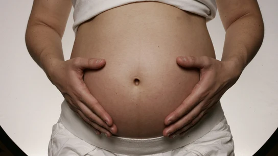 Imagen de archivo de una mujer embarazada Imagen de archivo de una mujer embarazada