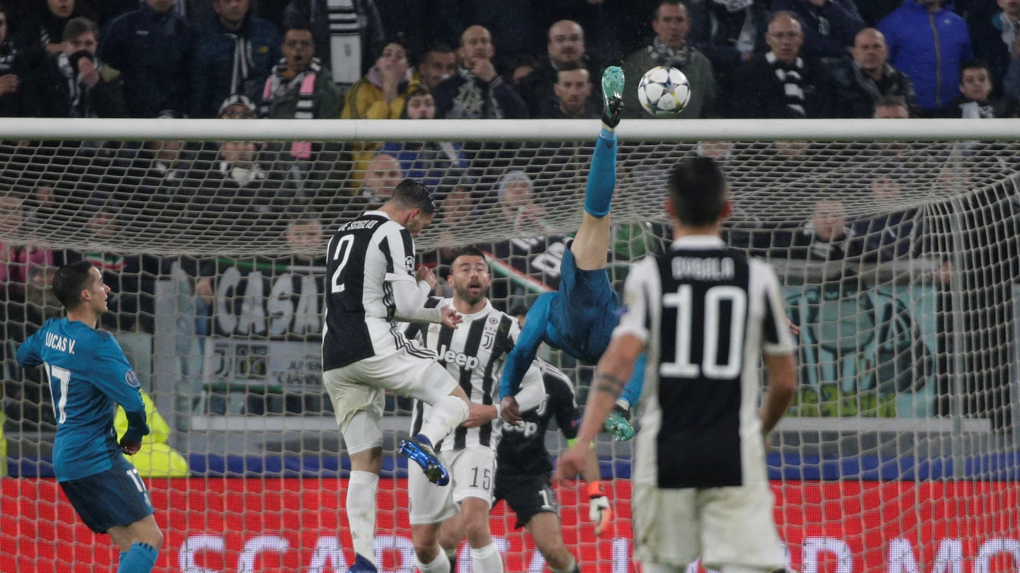 Cristiano ejecuta su chilena ante la Juventus Cristiano ejecuta su chilena ante la Juventus