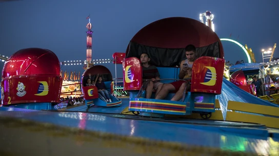 Fotogrfía de archivo de una atracción ferial Atracción ferial