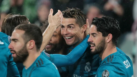 Cristiano celebra un gol con el Real Madrid Cristiano celebra un gol con el Real Madrid