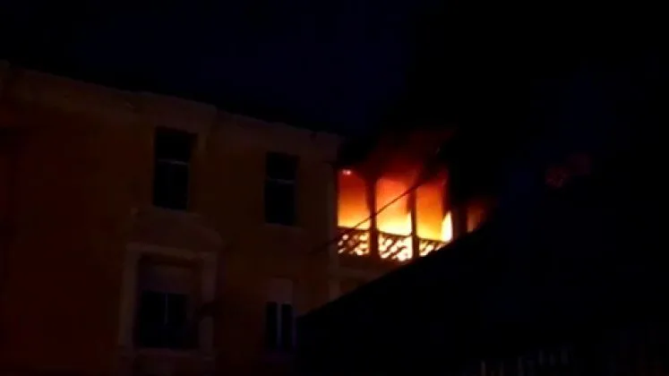 Incendio de una vivienda en Málaga