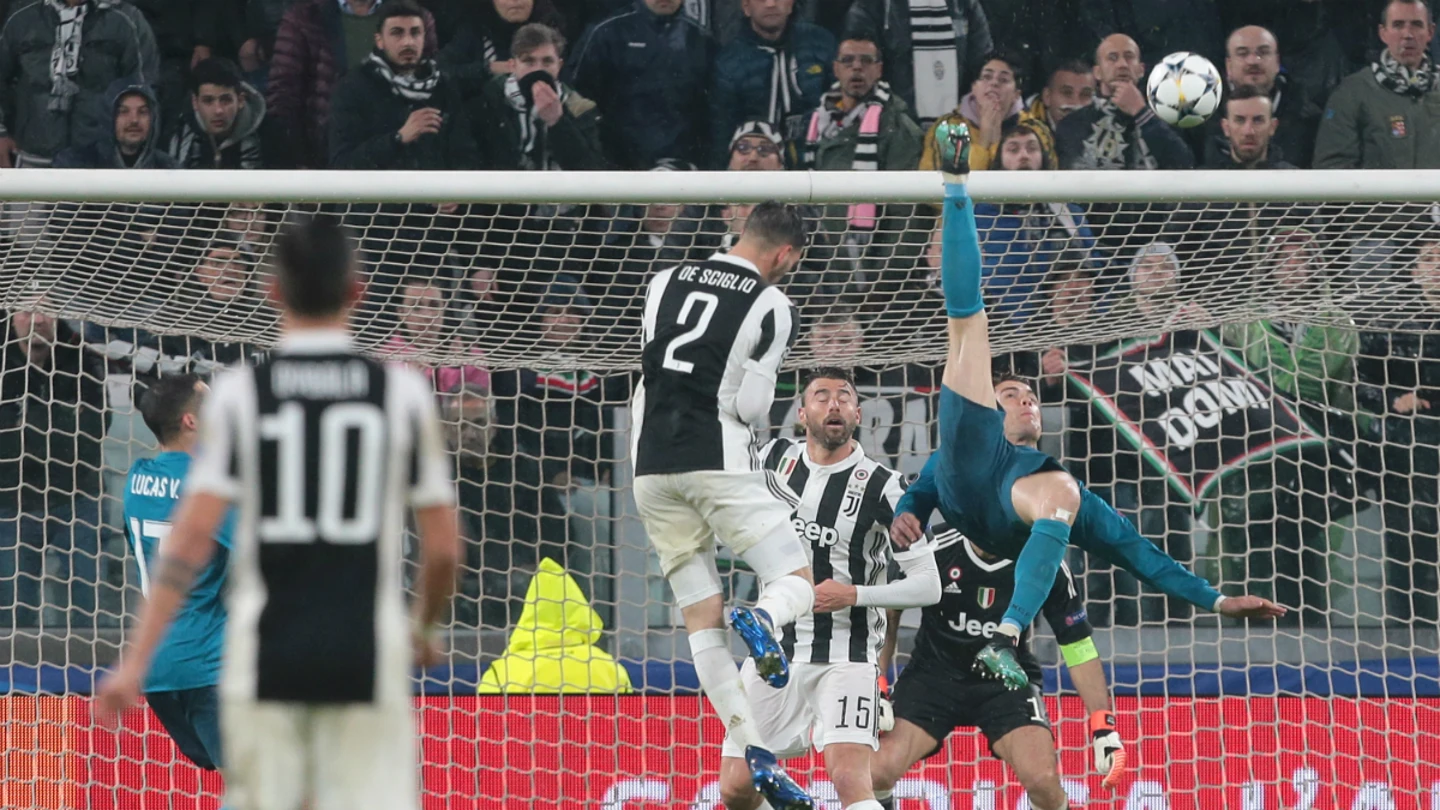 Cristiano anota de chilena ante la Juventus Cristiano anota de chilena ante la Juventus