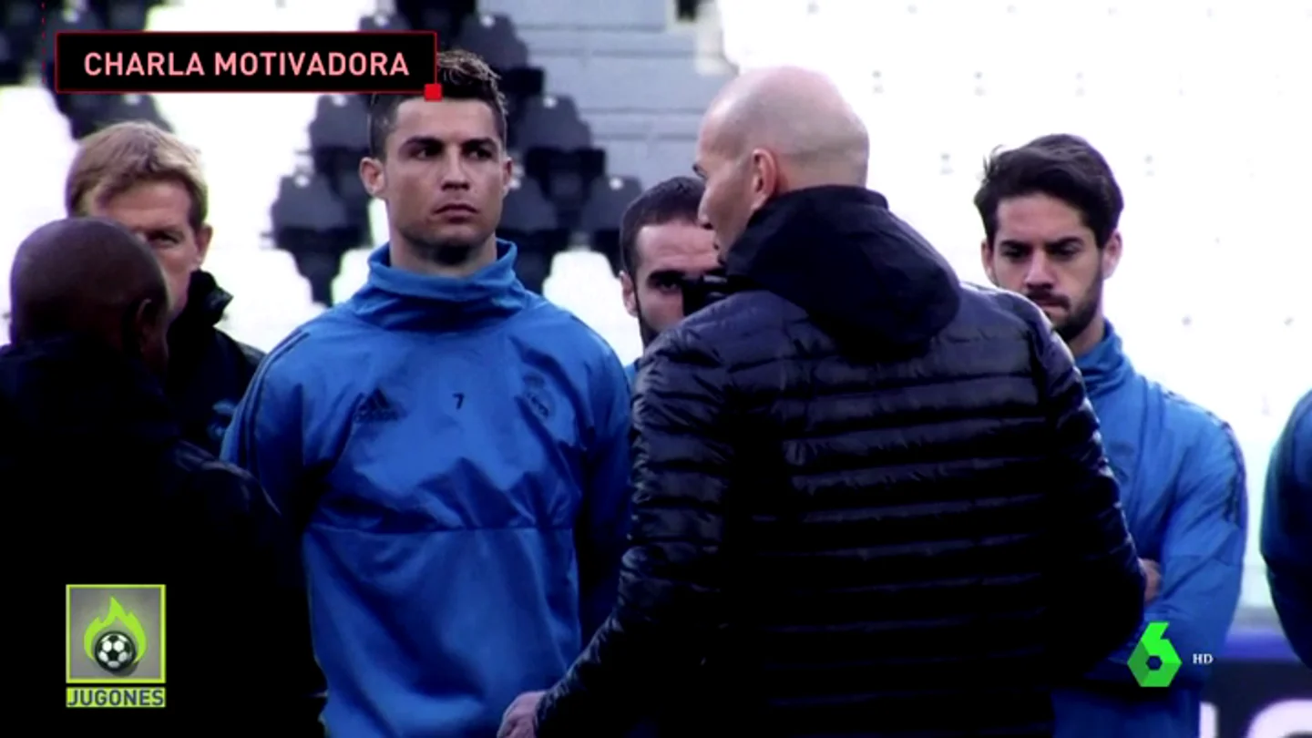 LA CHARLA DE ZIDANE A SUS JUGADORES LA CHARLA DE ZIDANE A SUS JUGADORES
