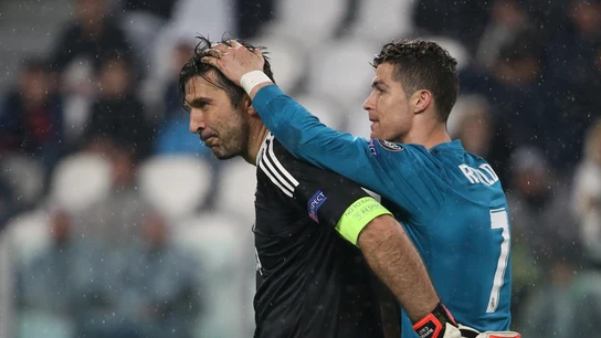 Buffon y Cristiano, durante el Juve - Real Madrid Buffon y Cristiano, durante el Juve - Real Madrid
